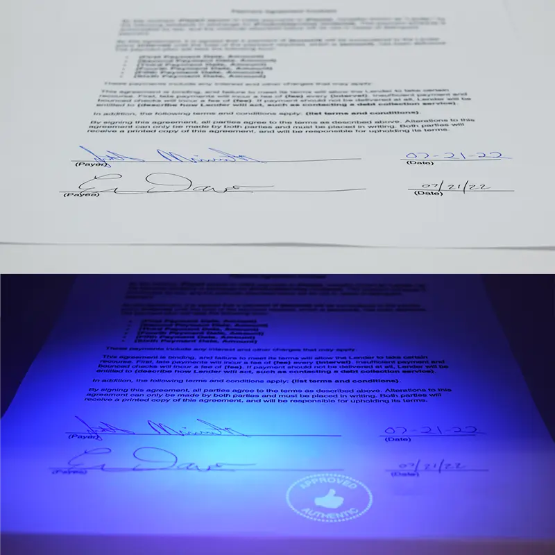 UV Light Stamps & Ink